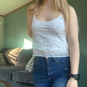 White Crop Top